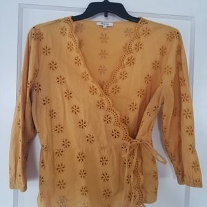 Madewell Wrap Blouse- Large